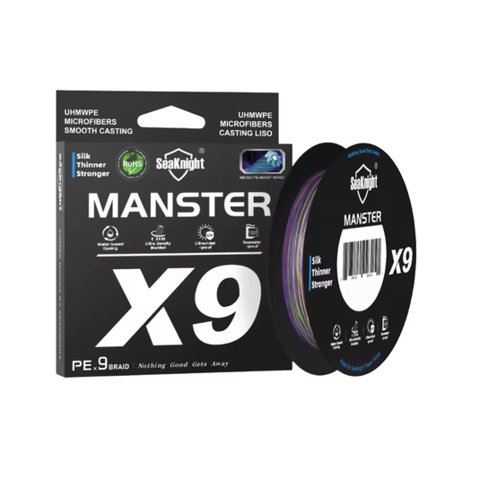 LINEA TRENZADA MANSTER X9 50LB 500M MULTICOLOR