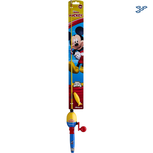 SHAKESPEARE - KIT DE PESCA SPINCASTING PARA NIÑOS (MICKEY MOUSE)
