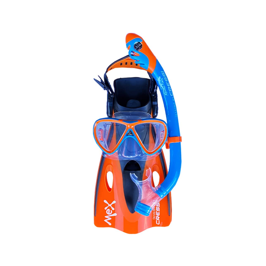 CRESSI - COMBO PARA BUCEO PEGASO IGUANA MEX ORANGE DRY KIDS