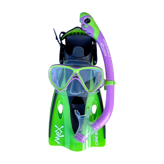 CRESSI - COMBO PARA BUCEO MEX JR PEGASO IGUANA LIMA (L/XL)