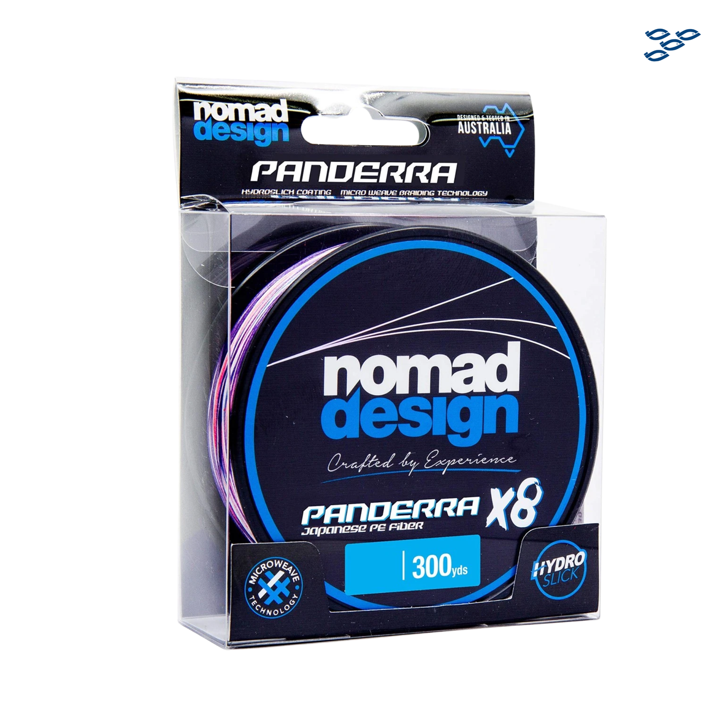 LINEA TRENZADA NOMAD PANDERRA MULTICOLOR X8 10 LBS 300 YDS