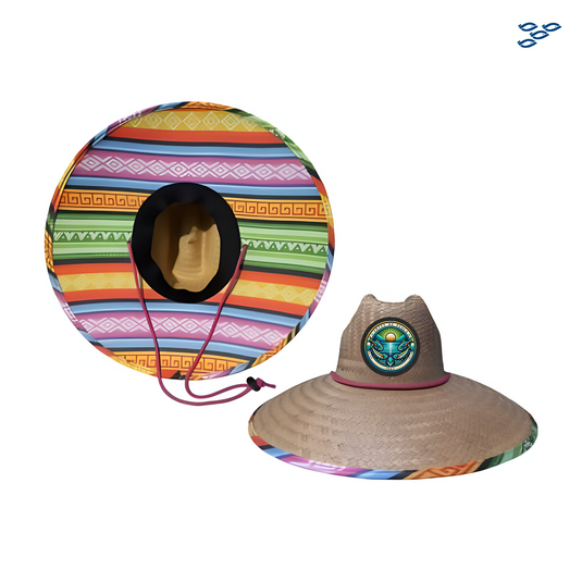 𝗔𝗥𝗧𝗘𝗦 𝗗𝗘 𝗣𝗘𝗦𝗖𝗔 - SOMBRERO DE PAJA C/ TELA (PES-GRO)