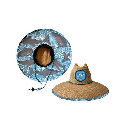 𝗔𝗥𝗧𝗘𝗦 𝗗𝗘 𝗣𝗘𝗦𝗖𝗔 - SOMBRERO DE PAJA C/ TELA (PES-LEN)