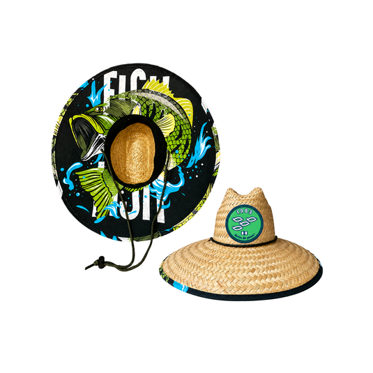 𝗔𝗥𝗧𝗘𝗦 𝗗𝗘 𝗣𝗘𝗦𝗖𝗔 - SOMBRERO DE PAJA C/ TELA (PES-MIL)