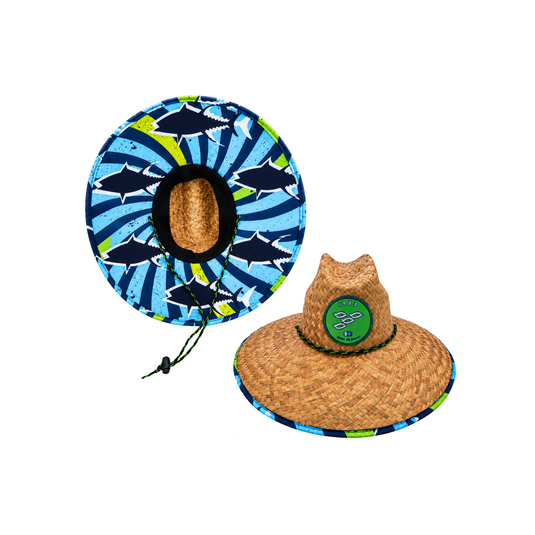 𝗔𝗥𝗧𝗘𝗦 𝗗𝗘 𝗣𝗘𝗦𝗖𝗔 - SOMBRERO DE PAJA C/ TELA (PES-RET)