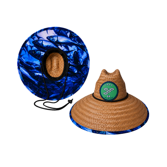 𝗔𝗥𝗧𝗘𝗦 𝗗𝗘 𝗣𝗘𝗦𝗖𝗔 - SOMBRERO DE PAJA C/ TELA (PES-SAR)