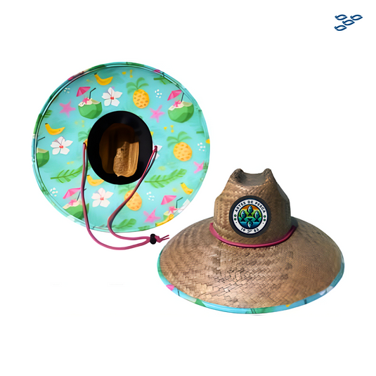 𝗔𝗥𝗧𝗘𝗦 𝗗𝗘 𝗣𝗘𝗦𝗖𝗔 - SOMBRERO DE PAJA C/ TELA (PES-TRO)