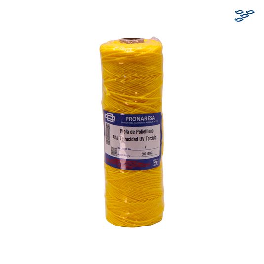 PRONARESA - PIOLA DE POLIETILENO ALTA TENACIDAD UV TORCIDO (500 GR)
