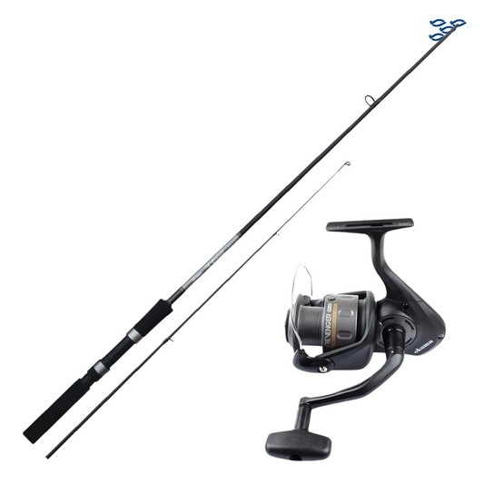 COMBO PARA PESCA 7.0" 2 PIEZAS Negro