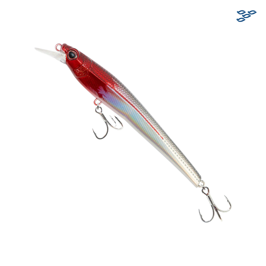 NOMAD DESIGN - SEÑUELO SHIKARI SLOW FLOATING (145 MM, 5-3/4 OZ) FIREBALL RED HEAD