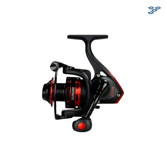CARRETE PARA PESCA RAPALA SUPREME 4000 4+1BB NEGRO/ROJO