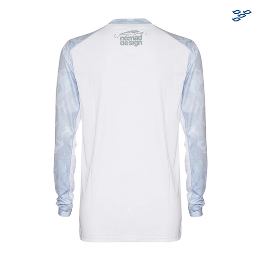 PLAYERA NOMAD M/L CAMO SPLICE BLUE  L