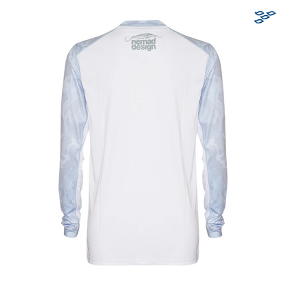 PLAYERA NOMAD M/L CAMO SPLICE BLUE  S