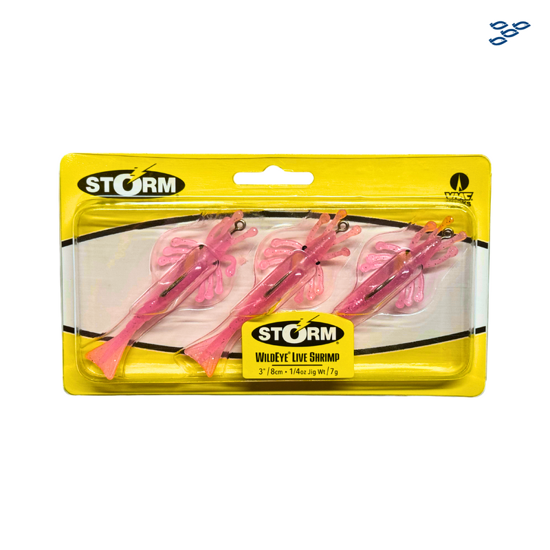 Cargue la imagen en el visor de la galería, STORM - PACK DE 3 SEÑUELOS WILDEYE LIVE SHRIMP (8CM / 7G)
