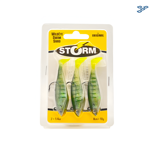 STORM - PACK DE 3 SEÑUELOS WILDEYE SWIMSHAD (8CM / 10G)