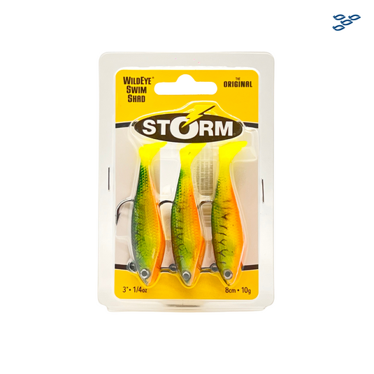 STORM - PACK DE 3 SEÑUELOS WILDEYE SWIMSHAD (8CM / 10G)